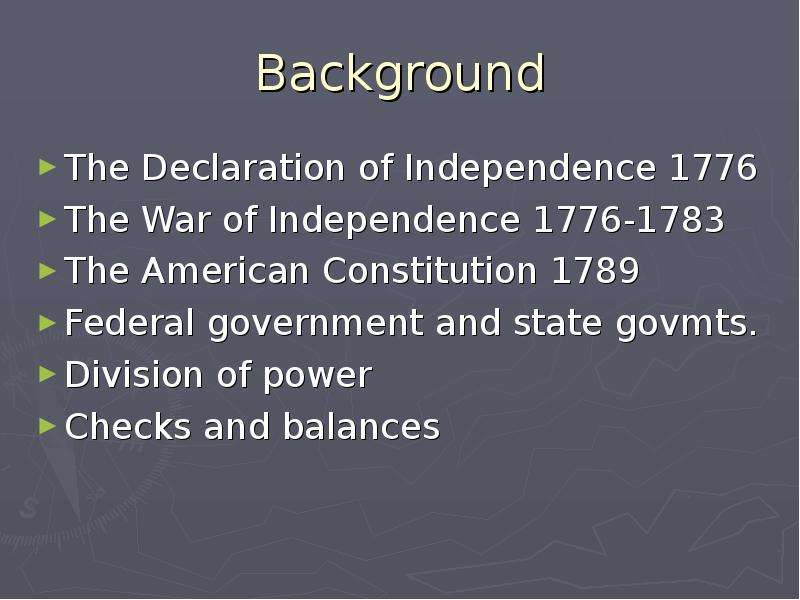 Background The Declaration of
