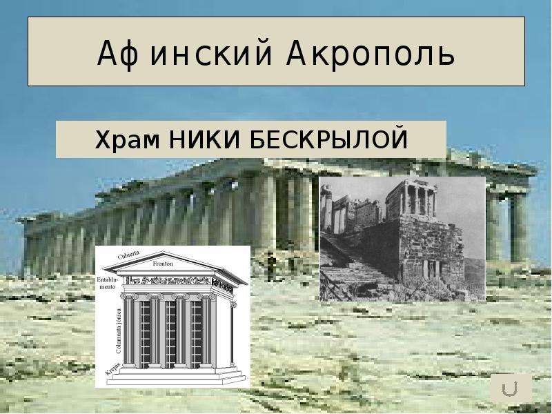 Афинский Акрополь Храм НИКИ