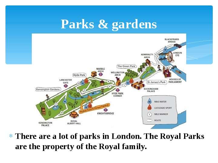 Parks amp gardens There are a