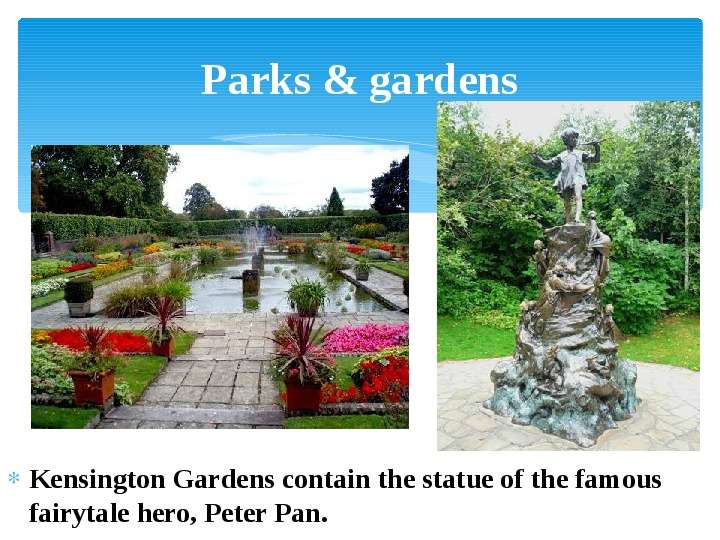 Parks amp gardens Kensington