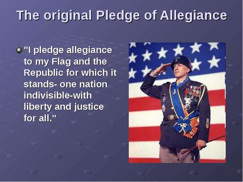 The original Pledge of