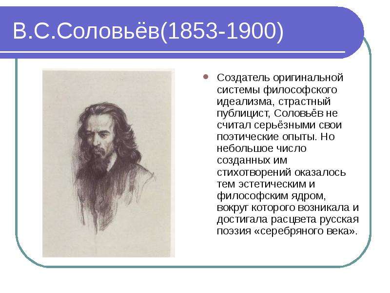 В.С.Соловьёв - Создатель