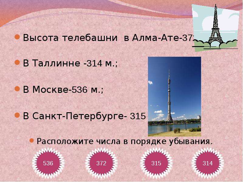 Высота телебашни в Алма-Ате-