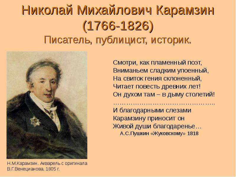 Николай Михайлович Карамзин -