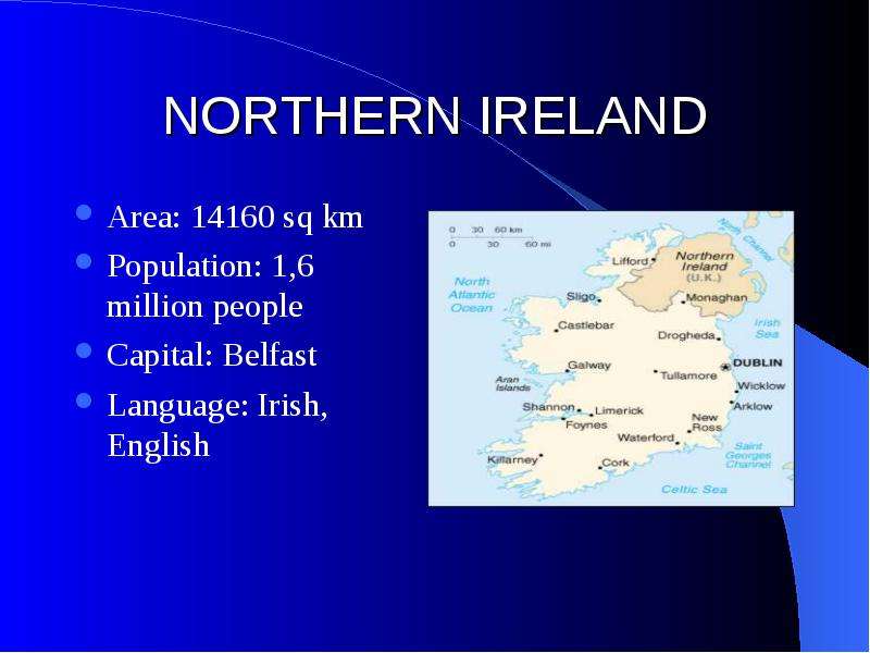 NORTHERN IRELAND Area sq km