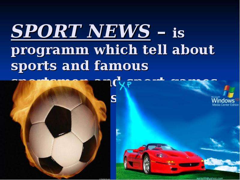 SPORT NEWS is programm which