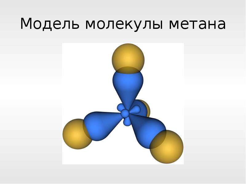 Модель молекулы метана