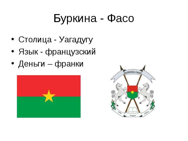 Буркина - Фасо Столица -