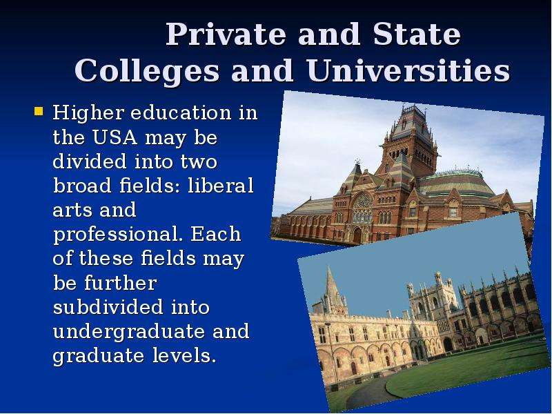 Private and State Colleges