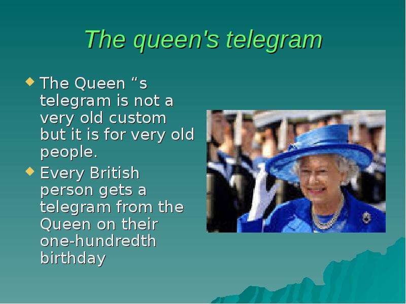 The queen s telegram The