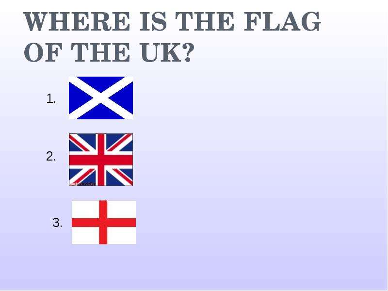 WHERE IS THE FLAG OF THE UK?