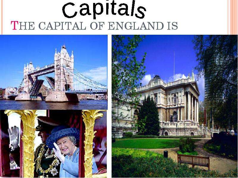 THE CAPITAL OF ENGLAND IS