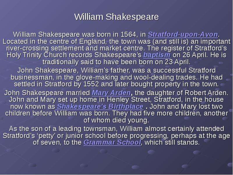 William Shakespeare William