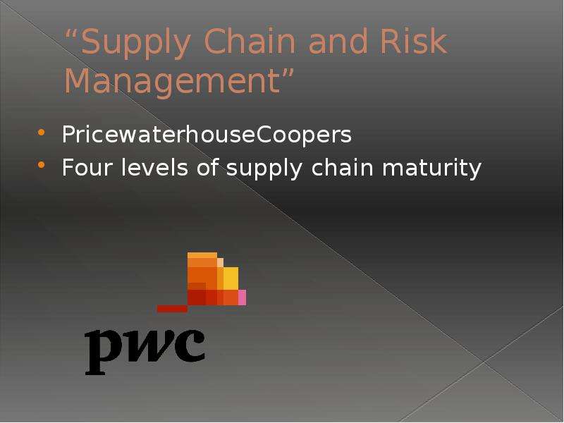 Supply Chain and Risk