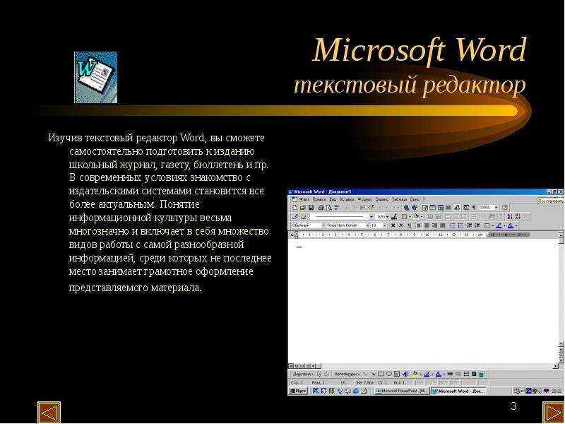 Microsoft Word текстовый