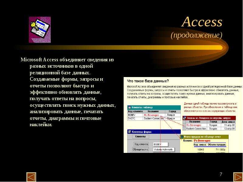 Access продолжение Microsoft