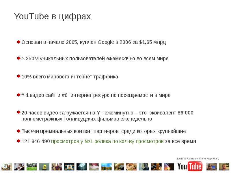 YouTube в цифрах