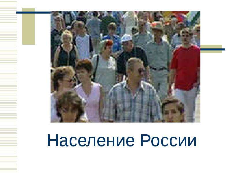 Презентация Население России