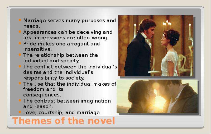 Themes of the novel Marriage