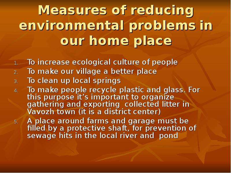 Measures of reducing