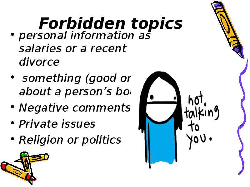 Forbidden topics personal