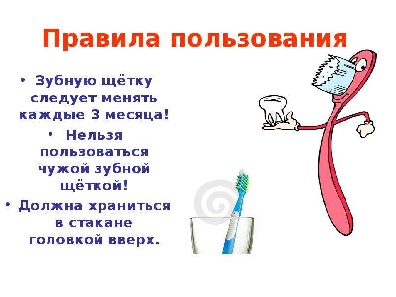 Правила пользования Зубную
