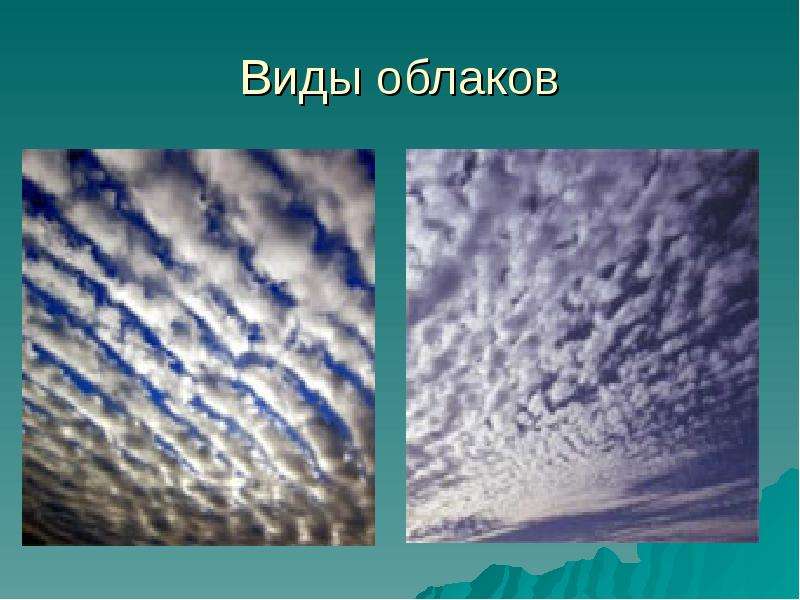 Виды облаков
