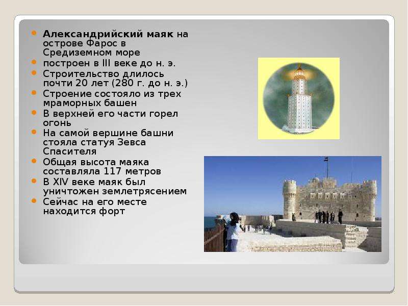 Александрийский маяк на