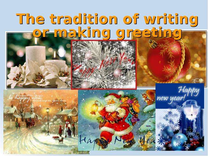 The tradition of writing or