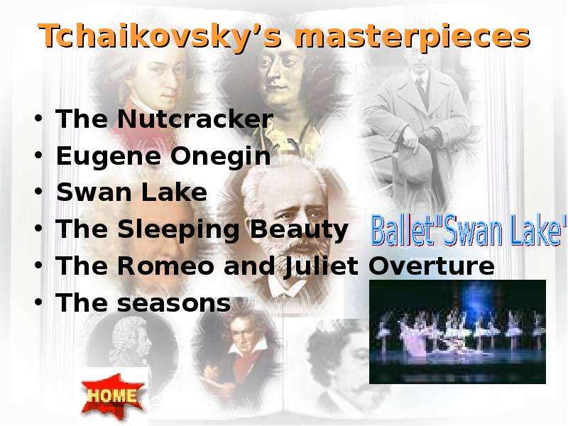 Tchaikovsky s masterpieces
