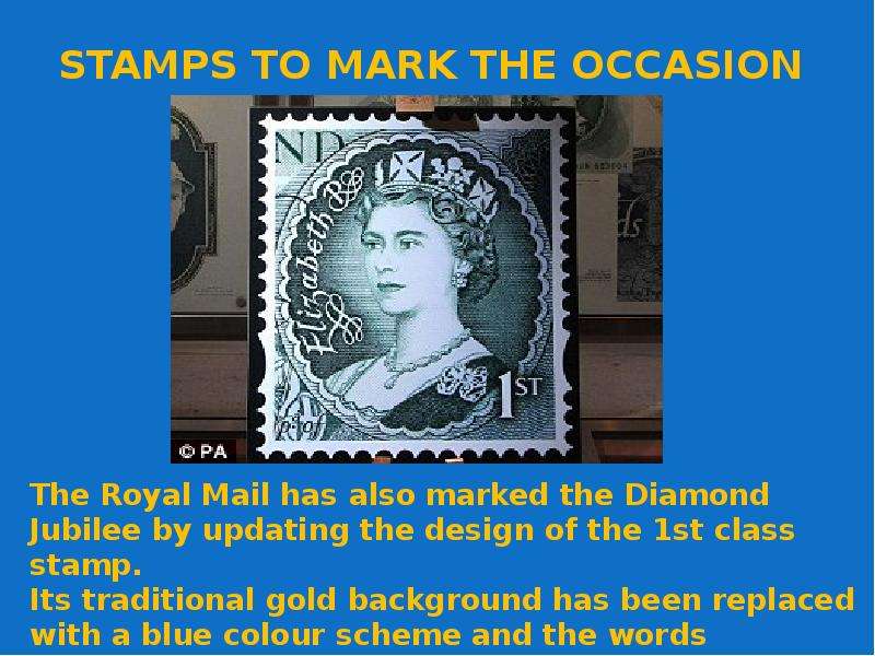 STAMPS TO MARK THE OCCASION