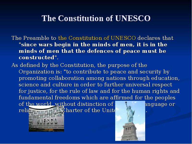 The Constitution of UNESCO