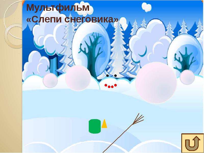 Мультфильм Слепи снеговика