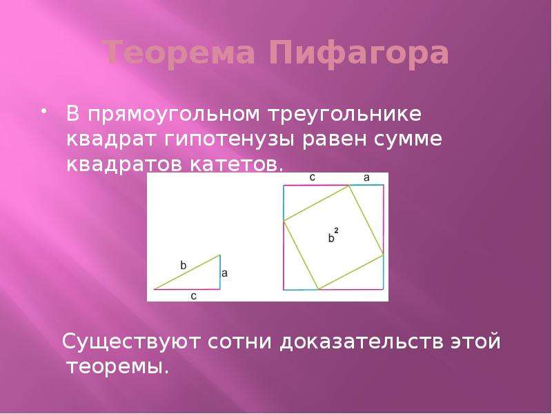 Теорема Пифагора В
