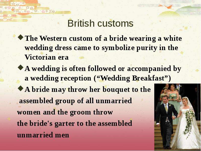 British customs The Western