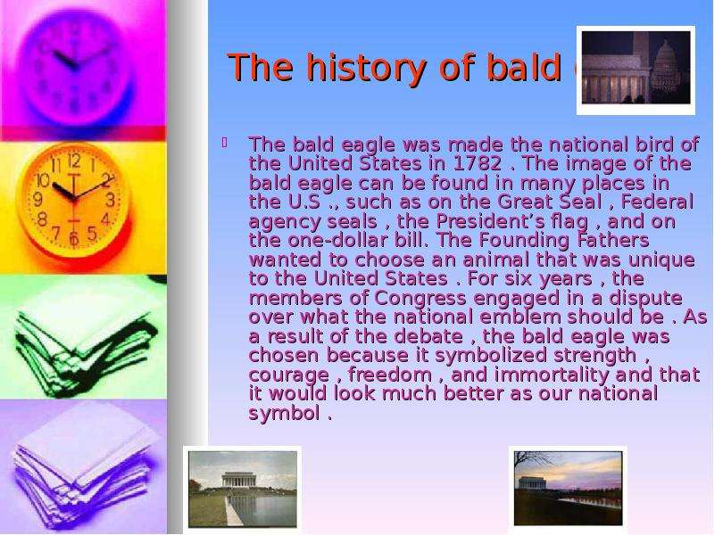 The history of bald eagle The