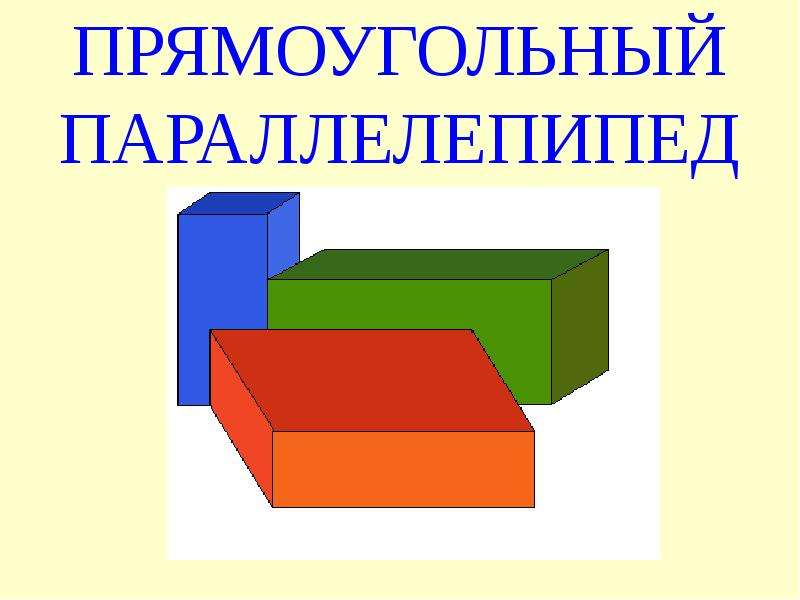 Презентация Прямоугольный параллелепипед (2 класс)