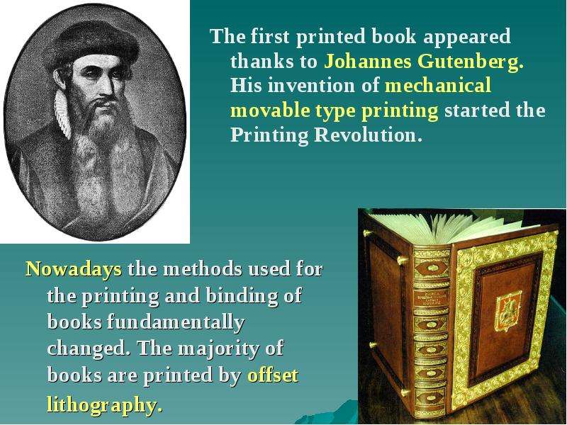 The first printed book