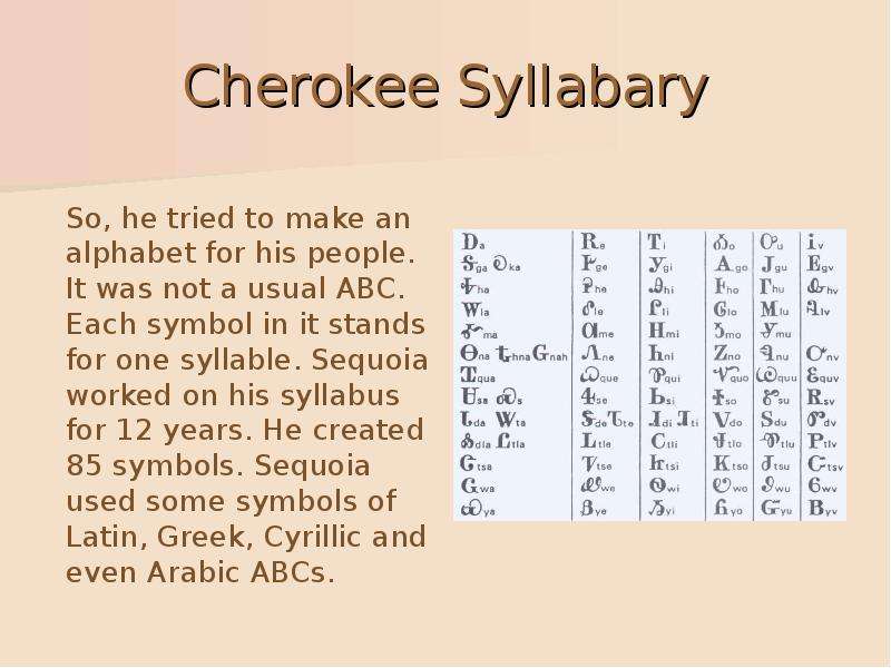 Cherokee Syllabary So, he