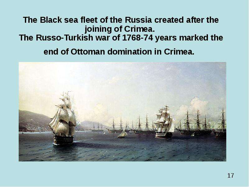The Black sea fleet of the