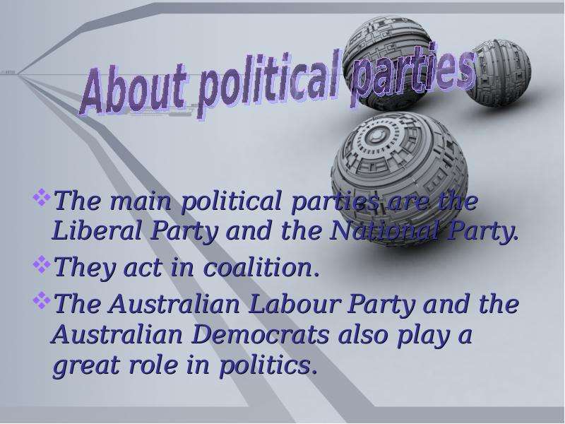 The main political parties