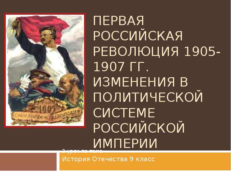 Презентация Первая российская революция 1905-1907 гг