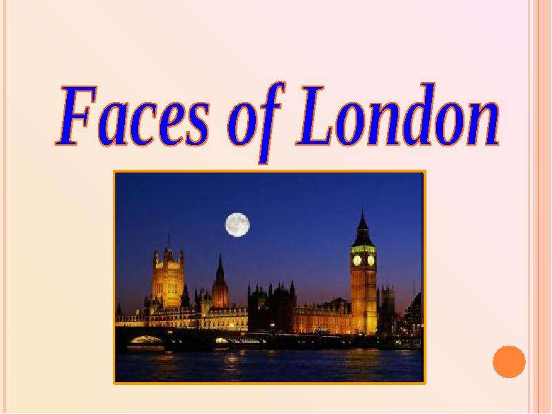 Презентация Faces of London