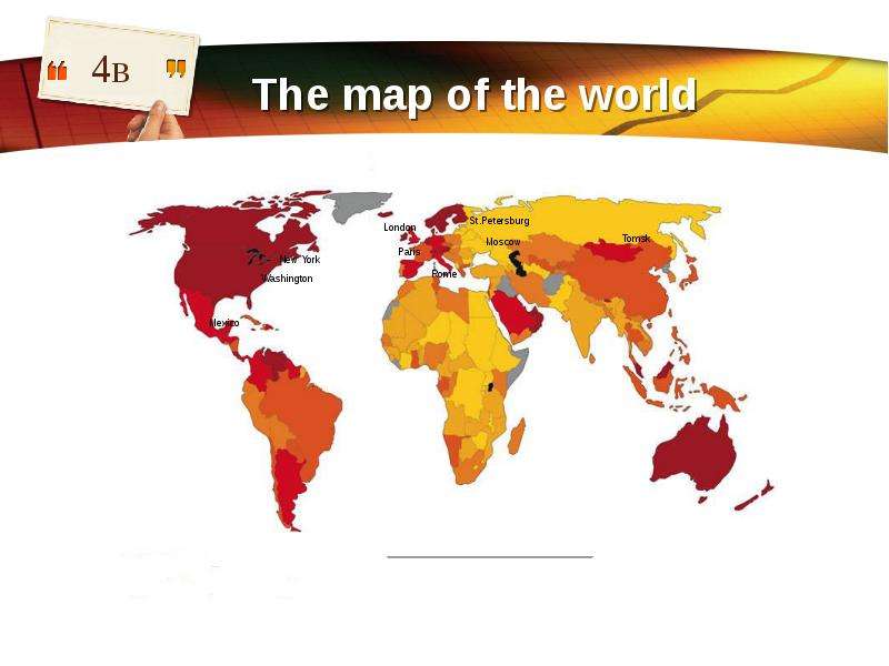 The map of the world