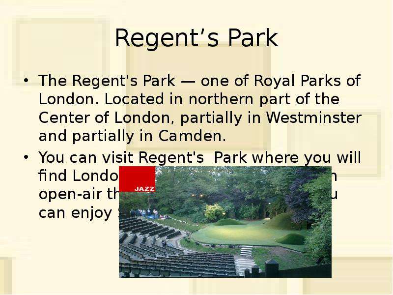 Regent s Park The Regent s