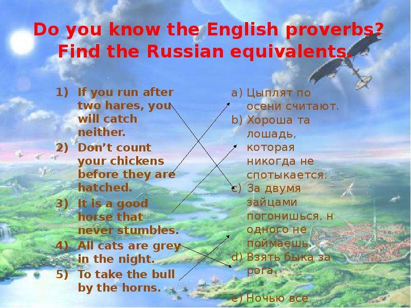 Do you know the English