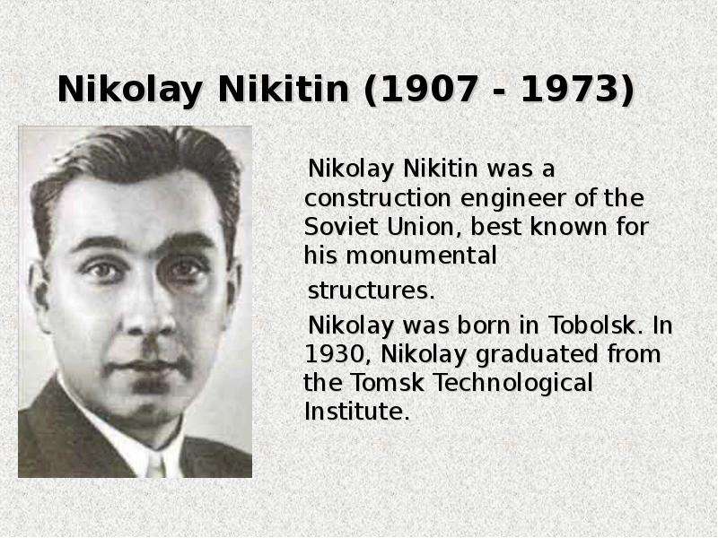 Nikolay Nikitin - Nikolay