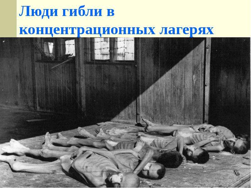Люди гибли в концентрационных