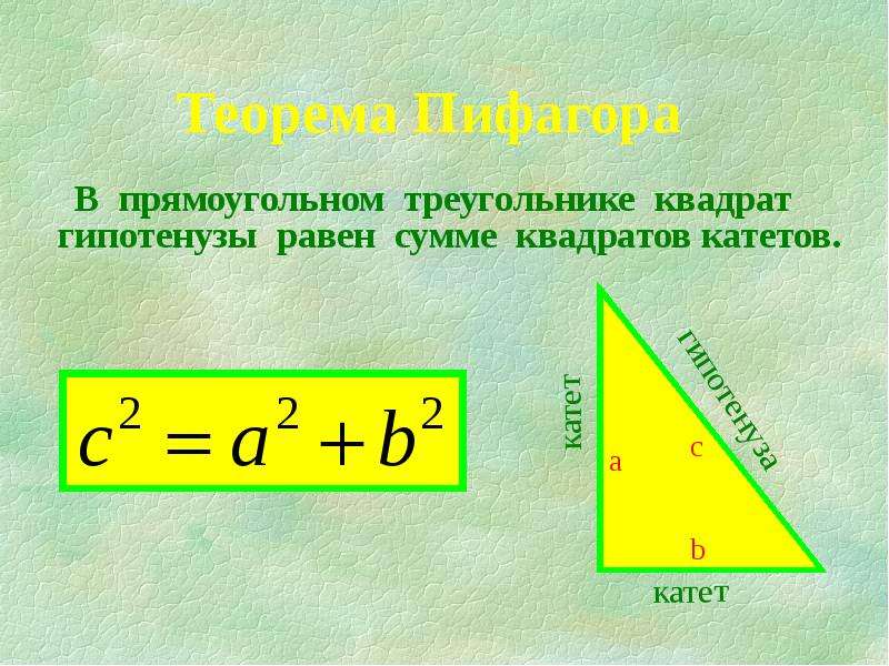 Теорема Пифагора В