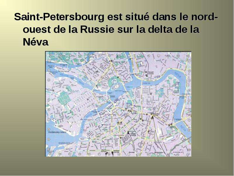 Saint-Petersbourg est situ